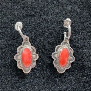 Don Lucas pink coral earrings